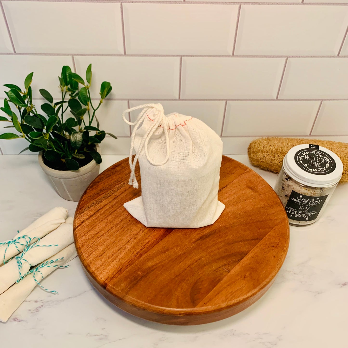 Cotton Muslim Bath Tea Bag