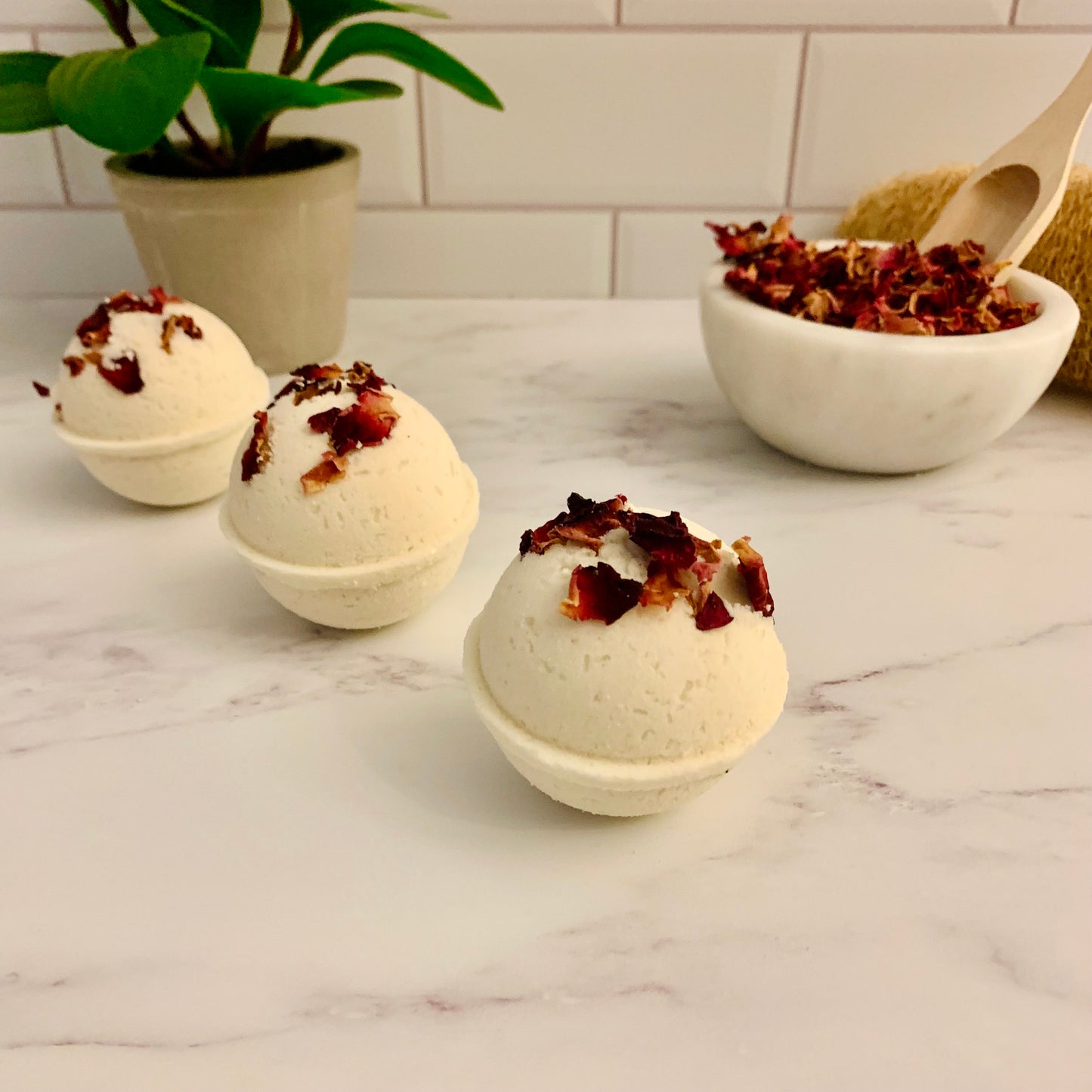 ROSE + GERANIUM Bath Bomb
